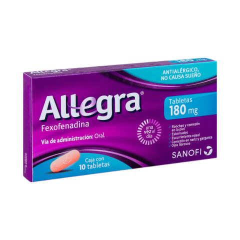 Allegra 180 mg 10 Comprimidos Allegra 180 mg 10 Comprimidos