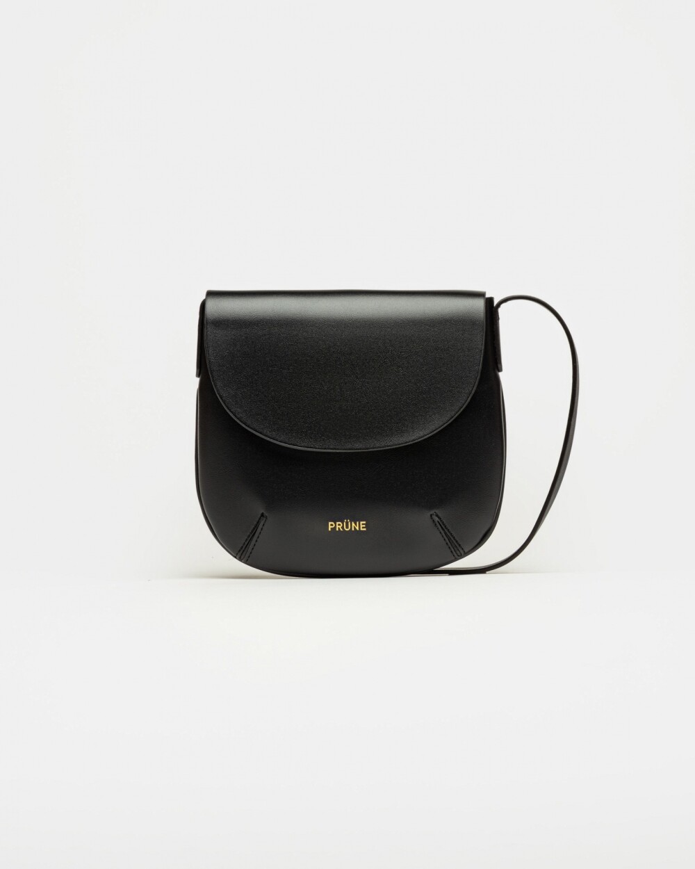 Mini Bag Mod en efecto cuero liso Negro