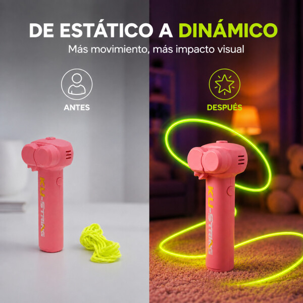 Lanzador de Cuerda Zipstring Recargable con Luz LED Rosa 1