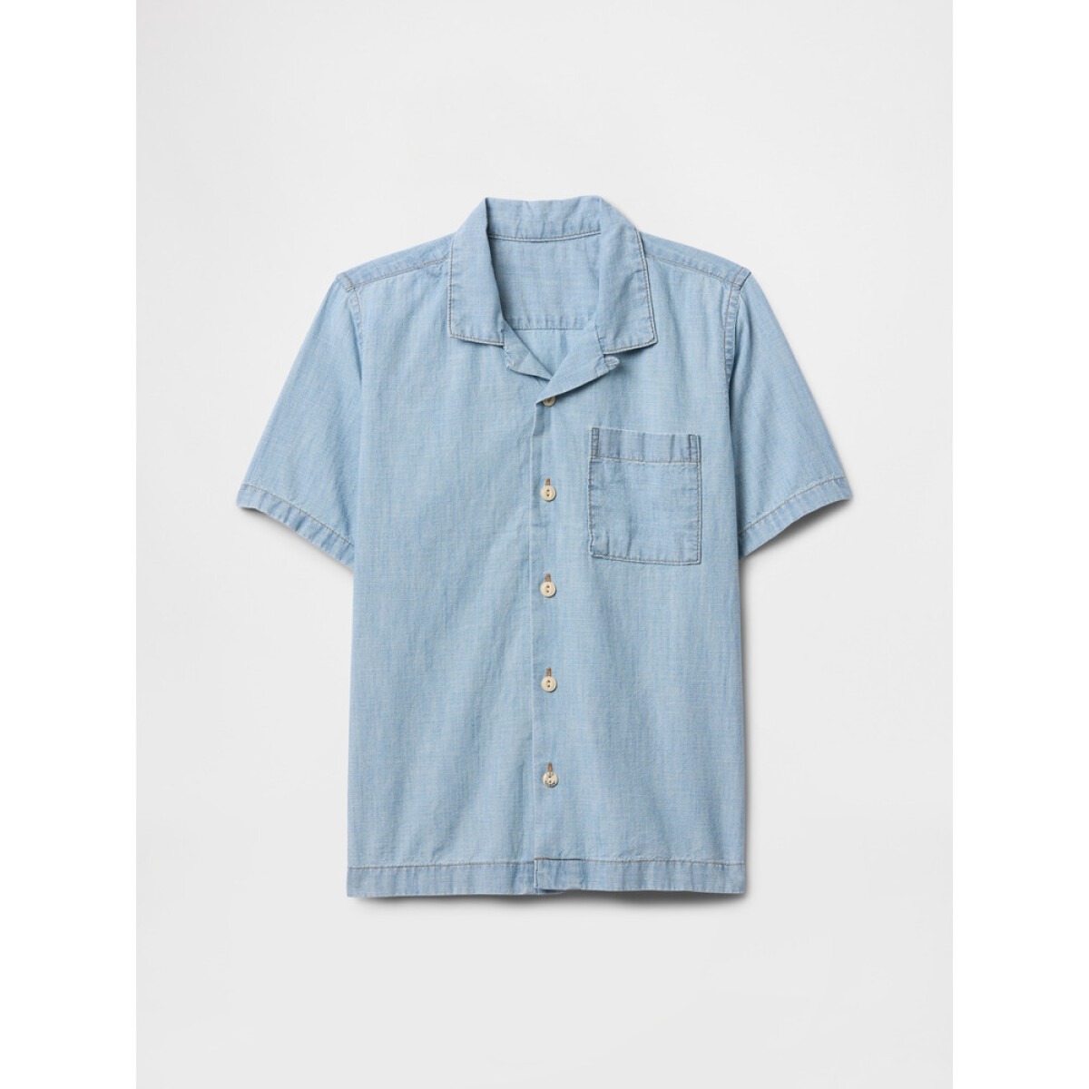 V-SS DENIM SHIRT - MEDIUM WASH 