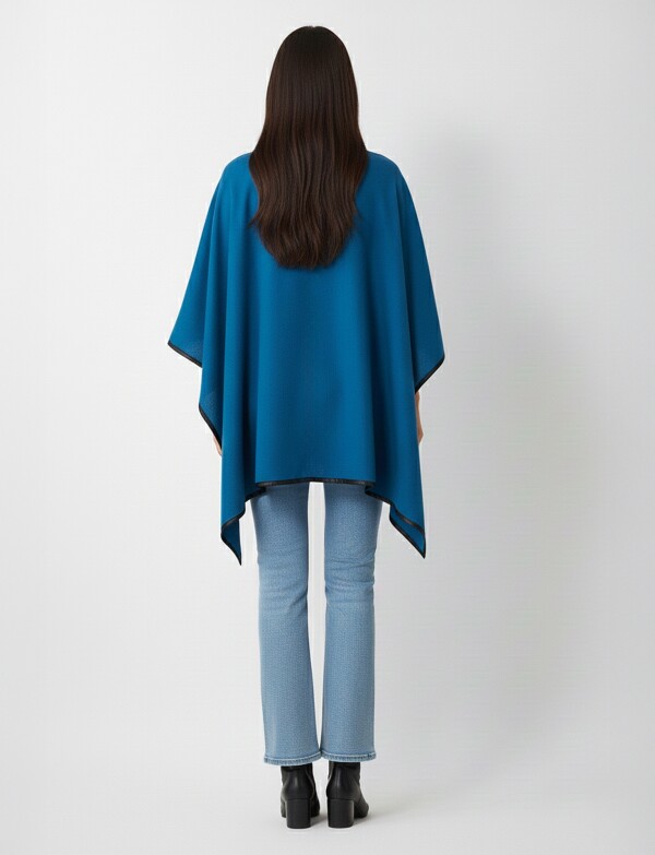 Ruana Soft Det Ribet PETROLEO