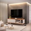 Rack Para Tv 1 Puerta Corrediza - Bristol Blanco
