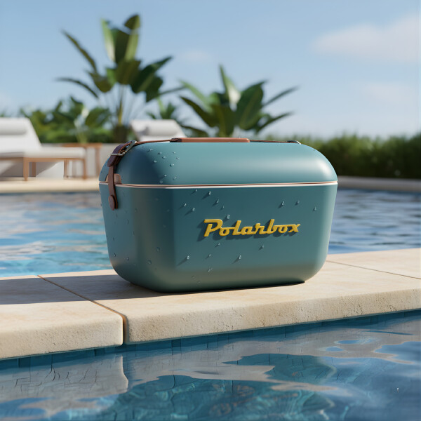 Conservadora Hielera Vintage 20L Litros Latas Hielo Polarbox Color Azul