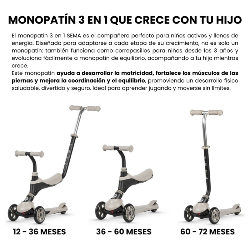 Sema Monopatin 2 en 1 DELUXE Qplay Sema Monopatin 2 en 1 DELUXE Qplay