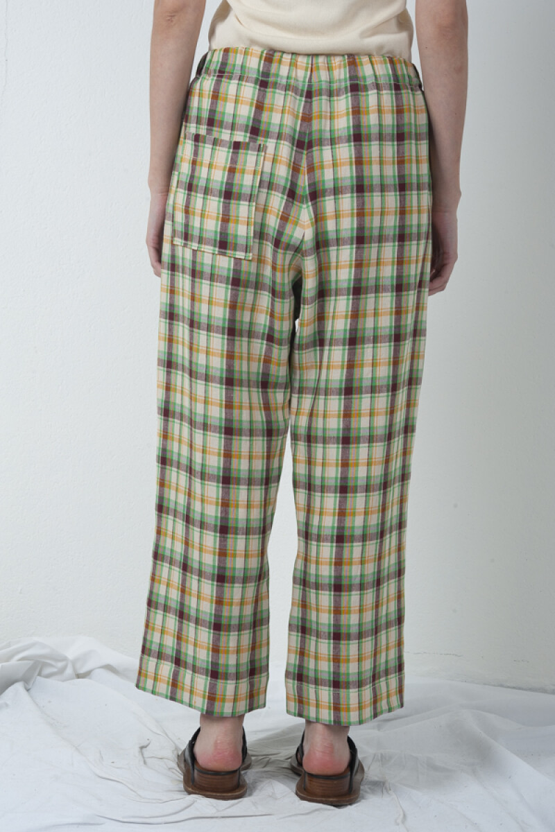 PANTALON MULTICOLOR Verde