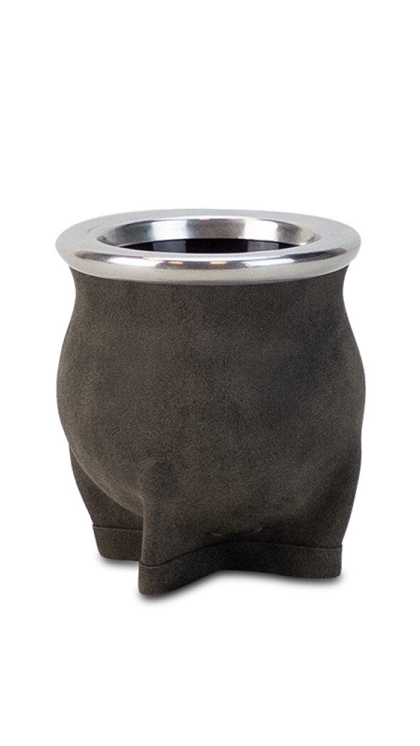MATE DE CERÁMICA CHICO DELTA ENGRASADO GRIS
