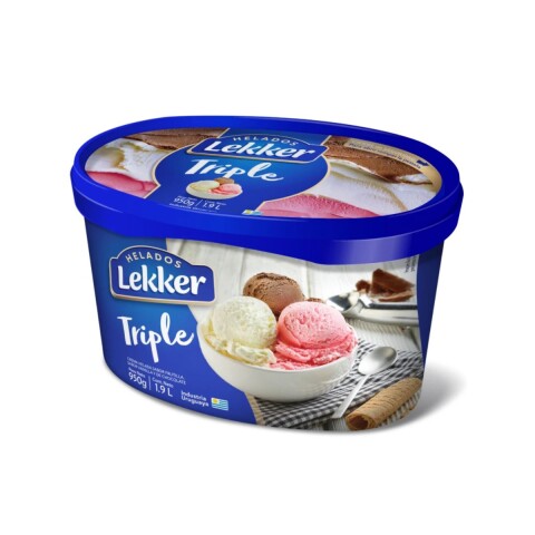 LEKKER 1,9 LT FRUTILLA / CREMA / CHOCOLATE Lekker 1,9 Lt Frutilla / Crema / Chocolate