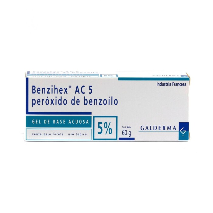 BENZIHEX AC 5% GEL CJ X 60 GRAMOS única