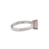 Anillo Rombo-Plata rodinada-Piedra Cuarzo rosa-AN2015 conpiedra