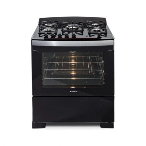 Cocina a Gas 5 Hornallas James C 805 V Negro Cocina a Gas 5 Hornallas James C 805 V Negro