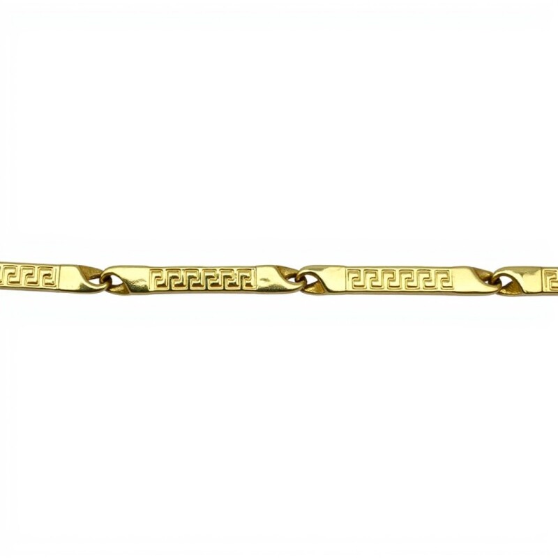 Pulsera Barra - Griega - Oro bajo -Sin Piedra-PU8096 sinpiedra