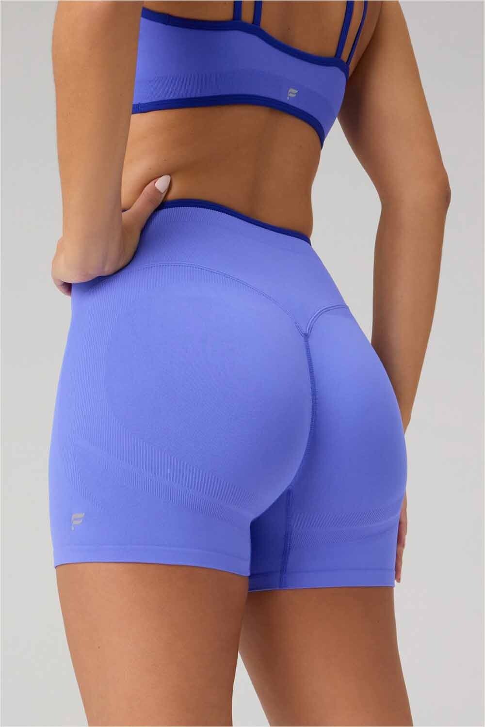 Shorts Seamless Scrunch Short 4" Mujer Sapphire Sky/Admiral Blue