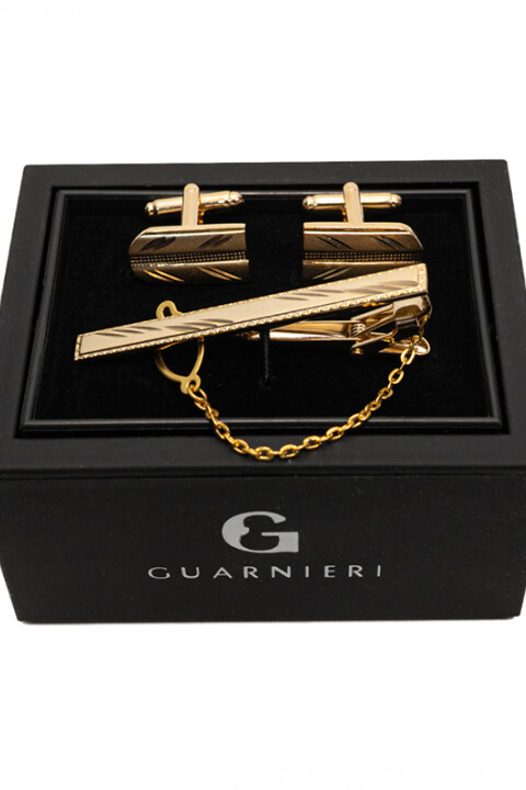 Gemelos con Sujetacorbata DORADO