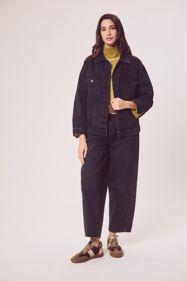 Campera Denim Negro