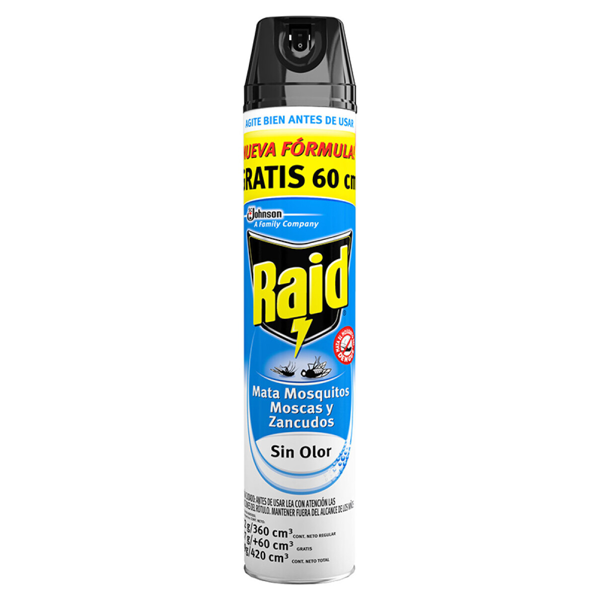 Raid aerosol mata moscas y mosquitos 420ml 