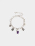 Pulseras Flexibles Pulsera Multidijes Con Baño De Plata - Plateado