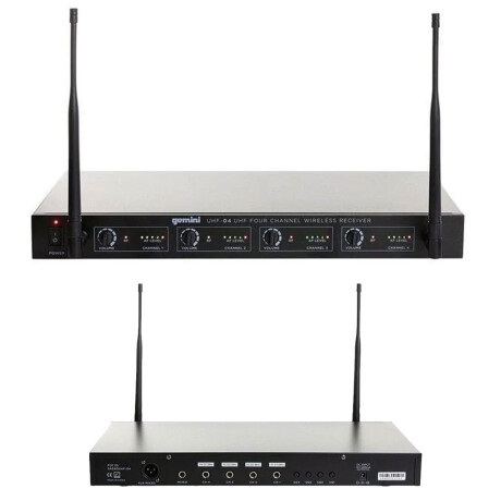 Microfono Inalambrico Gemini Uhf04ms1234 4 Micros Microfono Inalambrico Gemini Uhf04ms1234 4 Micros