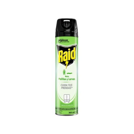 MATA POLILLAS Y LARVAS RAID 360CC (UNIDAD)(VERDE CLARO) MATA POLILLAS Y LARVAS RAID 360CC (UNIDAD)(VERDE CLARO)