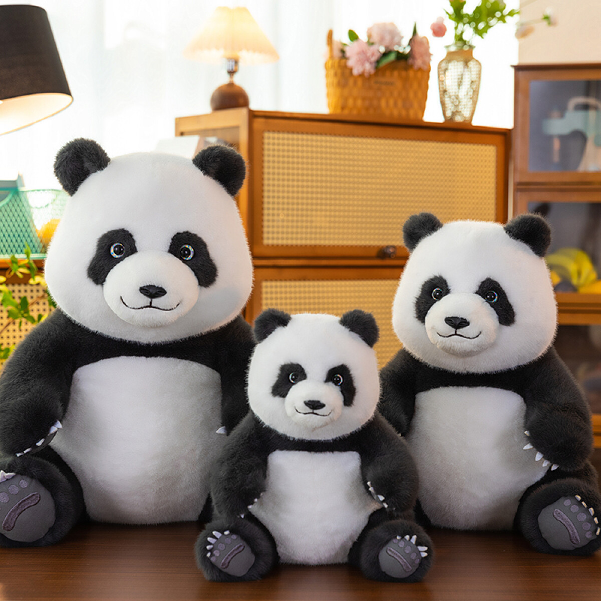 PANDA GIGANTE NEGRO 30CM (MIJO VISÓN) 