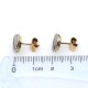 Caravanas oro 18k , diamantes y zafiros sintéticos Caravanas oro 18k , diamantes y zafiros sintéticos