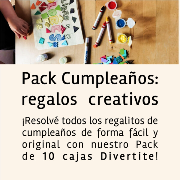 Pack Cumpleaños X 10 CAJA DIVERTITE Única
