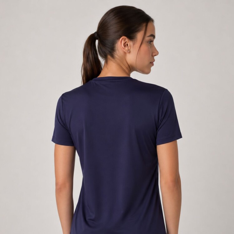 REMERA MUJER LETTER FILA AZUL
