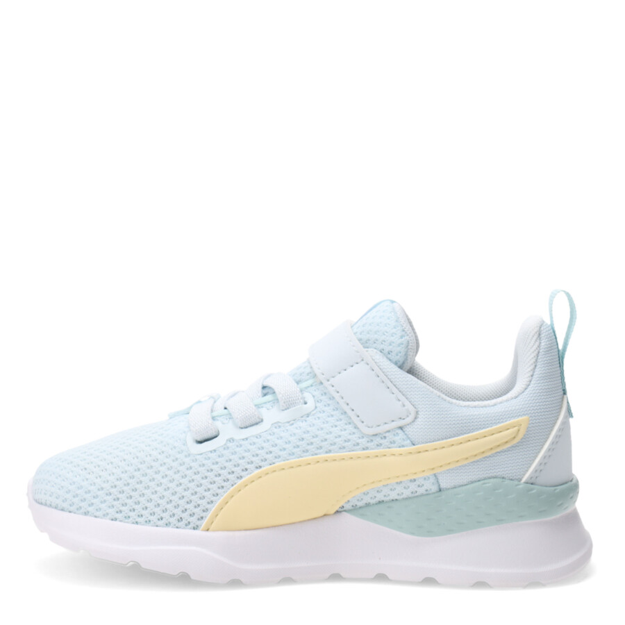 Championes Infantiles Puma Anzarun Lite Kids Celeste - Amarillo
