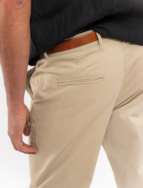 Pantalon chino beige