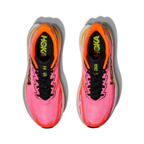 Hoka Champion Mach X 3 Mujer Rosado-Naranja