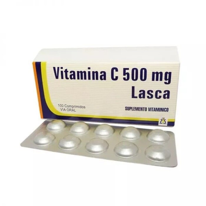 VITAMINA C 500 MG. LASCA CJ X 100 COMP. única