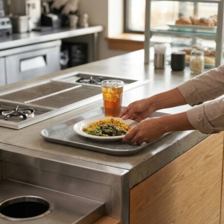 Bandeja de Fibra de Vidrio Gris 50 x 38 cm Bandeja de Fibra de Vidrio Gris 50 x 38 cm