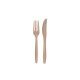 SET TENEDOR Y CUCHILLO BAGAZO ESTUCHE- 500uds Set Tenedor Y Cuchillo Bagazo Estuche- 500uds