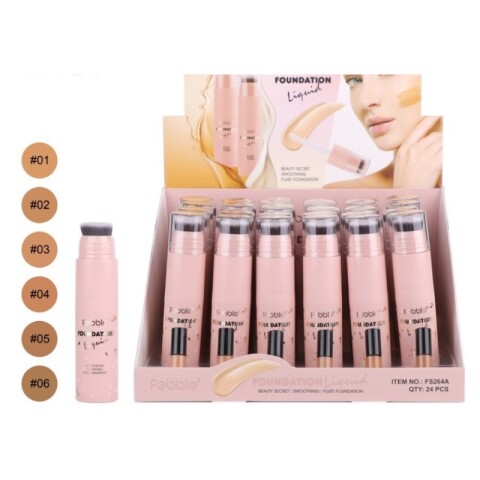 Febble Base Liquida Con Aplicador Tonos Medios Febble Base Liquida Con Aplicador Tonos Medios