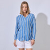 Camisa Lineas AZUL/MULTI