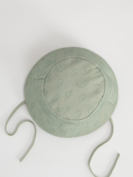 Gorro canvas estampado Dinosaurio Verde