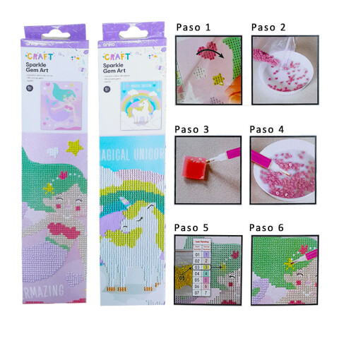 Kit pintura de diamantes de punto DIY con accesorios Kit Pintura De Diamantes De Punto Diy Con Accesorios