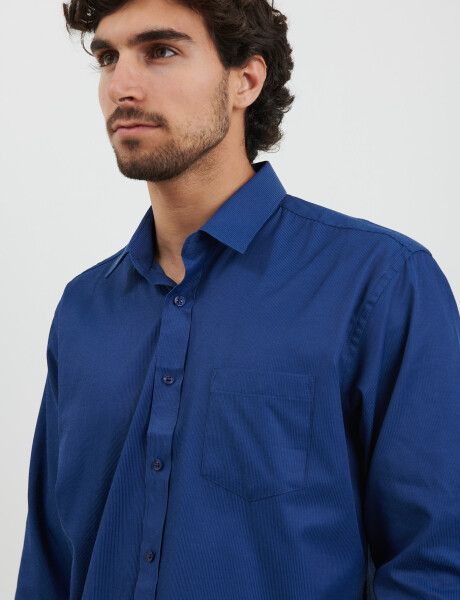 012577 CAMISA HARRINGTON LABEL Azul Oscuro