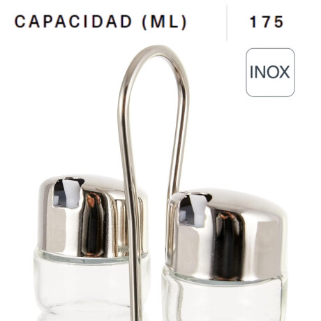 Vinagrera 2 Piezas Basic de Acero Inoxidable y Vidrio Lacor Vinagrera 2 Piezas Basic de Acero Inoxidable y Vidrio Lacor