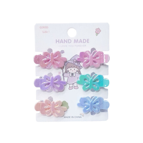 Broches pinzas para el cabello mariposas 6 pcs Broches Pinzas Para El Cabello Mariposas 6 Pcs