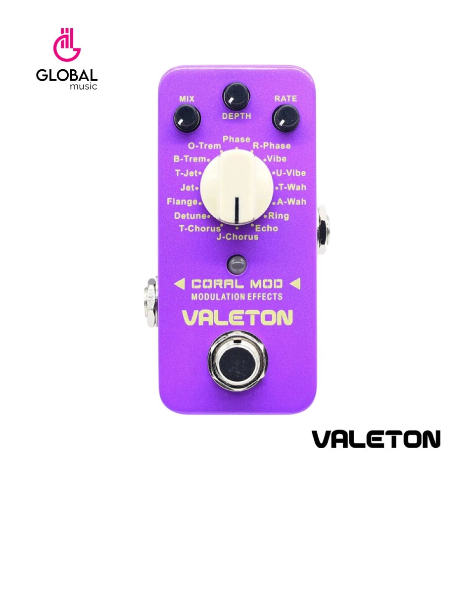 PEDAL DE EFECTO VALETON Coral Mod 16 Types Dig Modulation 