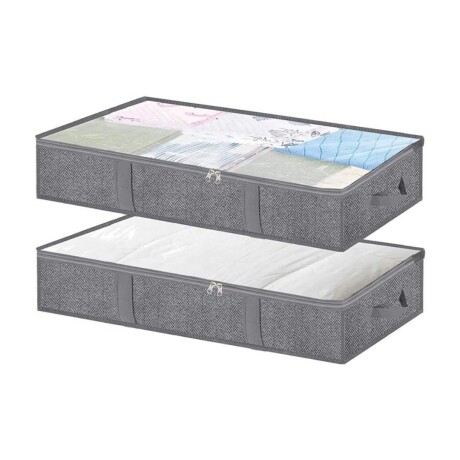 Organizador Almacenamiento Acolchado Debajo Cama Bolsa X2 Organizador Almacenamiento Acolchado Debajo Cama Bolsa X2
