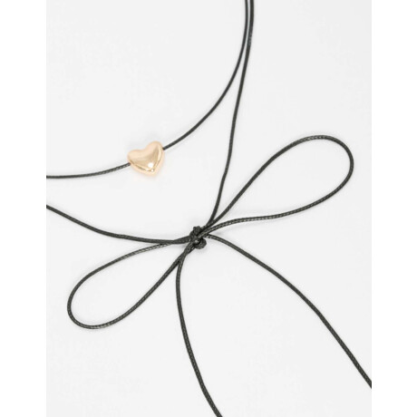 Chocker Con Dijes Corazón Dorado