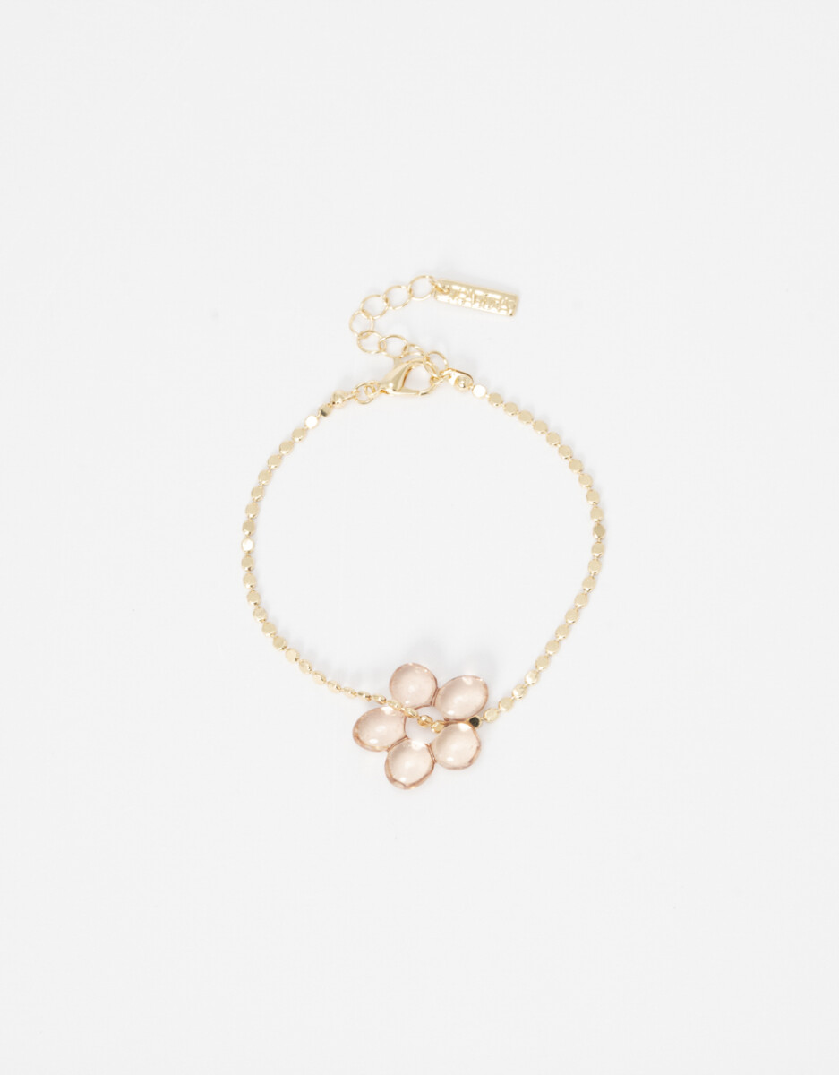 Pulsera Flexible Flor Acrílico 