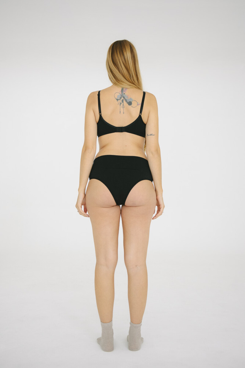 Culotte Gracia – Algodón suave que acompaña embarazo, postparto y todos tus días Negro