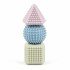 Set 3 juguetes sensoriales texturas y relieve surtido celeste