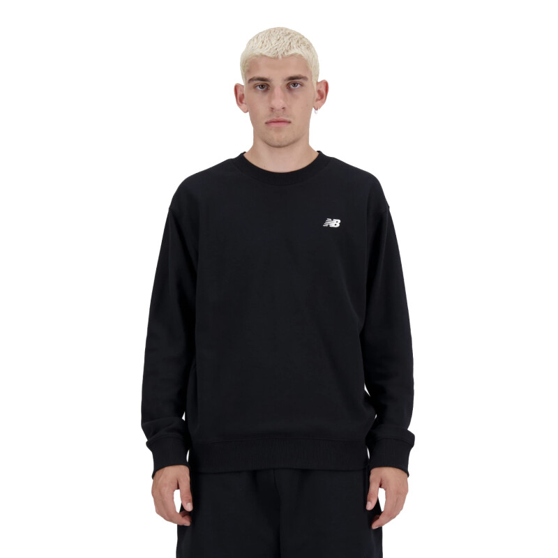 Buzo New Balance Small Logo French Terry - Negro Buzo New Balance Small Logo French Terry - Negro