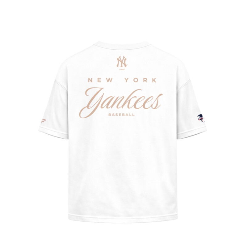 CAMISETA NBA MLB YANKEES MANGA CORTA HOMBRE MLBTS526105-WH1 Blanco