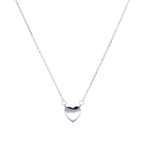 Cadena y dije de Plata 925 rodinada, CORAZÓN Cadena y dije de Plata 925 rodinada, CORAZÓN