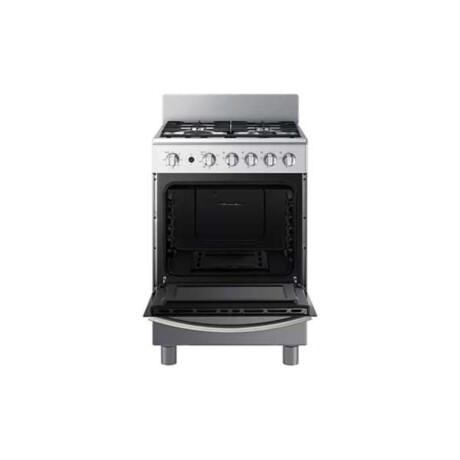 Cocina a gas Samsung Cocina con 4 Quemadores con Quemador Rápido Silver