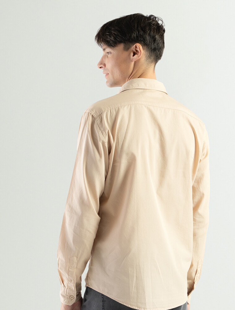 Camisa de Algodón Texas Beige